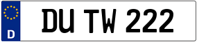 Truck License Plate